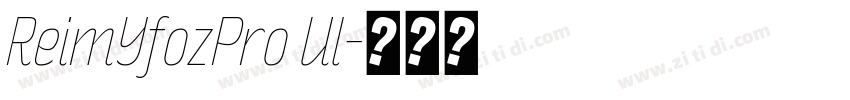 ReimYfozPro Ul字体转换